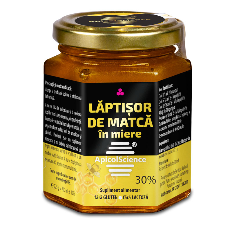 LĂPTIȘOR DE MATCĂ ÎN MIERE 30% – 200 ml