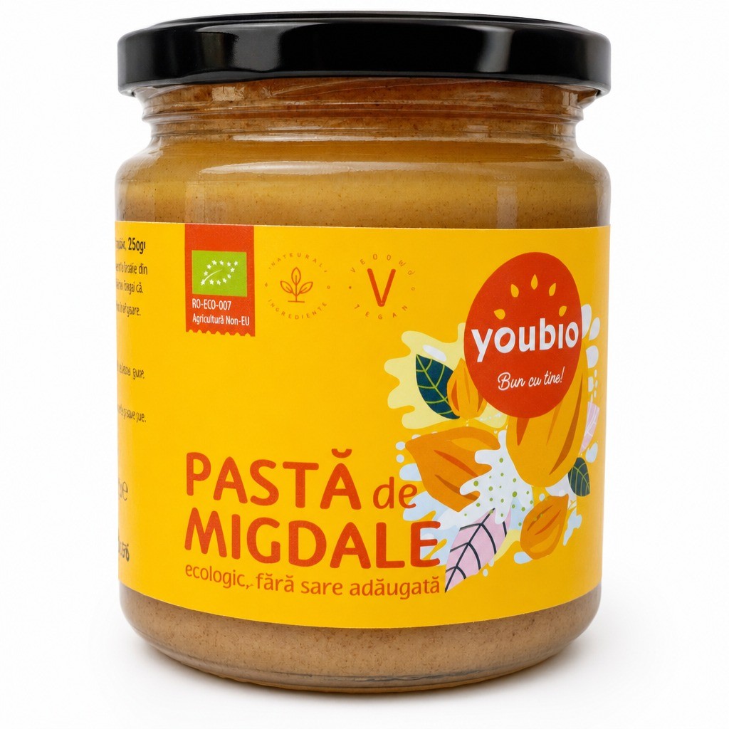 Pasta de migdale, ecologic, 250g, Youbio
