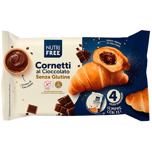 Cornulete Cu Crema De Ciocolata 240g, Nutri Free