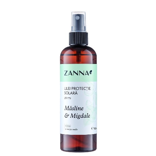 Ulei de plaja cu ulei de Masline si Migdale-20spf, 150ml, Zanna