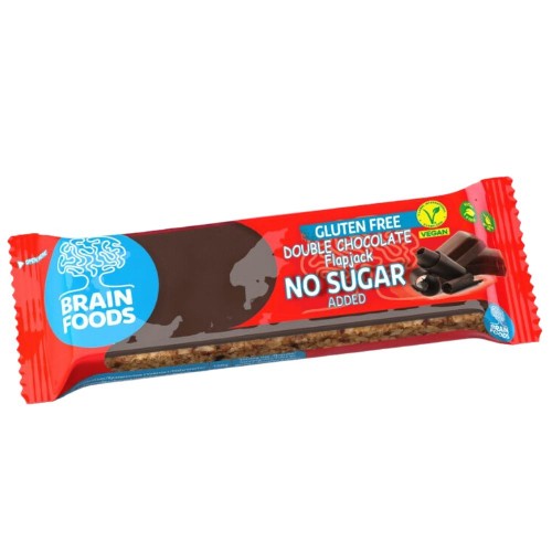 Baton de Ovaz Ciocolata Dubla, fara gluten, fara zahar, 70 g, Br