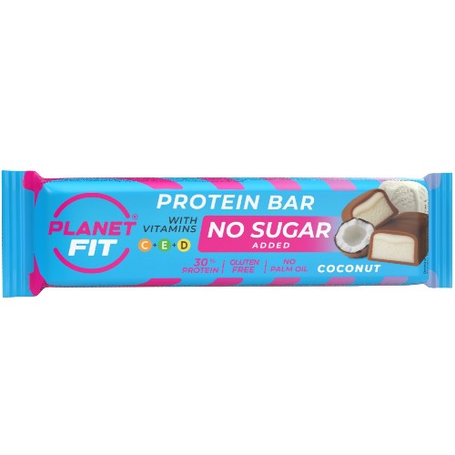 Baton proteic â€‹â€‹cu vitamine, Coconut, 40g, Brain F