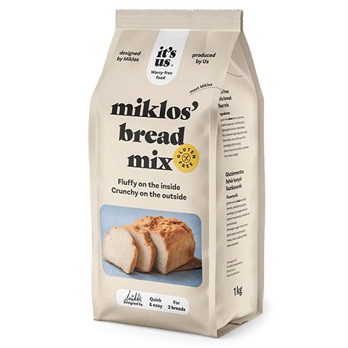 Amestec pentru Paine Alba fara Gluten Miklos 1000gr 